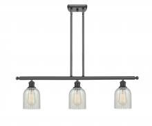 Innovations Lighting 516-3I-BK-G2511 - Caledonia - 3 Light - 36 inch - Matte Black - Cord hung - Island Light