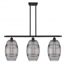  516-3I-BK-G557-8SM - Vaz - 3 Light - 36 inch - Matte Black - Cord hung - Island Light