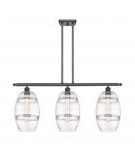  516-3I-OB-G557-8CL - Vaz - 3 Light - 36 inch - Oil Rubbed Bronze - Cord hung - Island Light