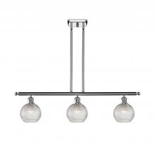  516-3I-PC-G122C-6CL - Athens - 3 Light - 36 inch - Polished Chrome - Cord hung - Island Light