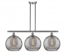 Innovations Lighting 516-3I-SN-G1213-12SM - Athens Deco Swirl - 3 Light - 39 inch - Brushed Satin Nickel - Cord hung - Island Light