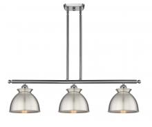 Innovations Lighting 516-3I-SN-M14-SN - Adirondack - 3 Light - 36 inch - Brushed Satin Nickel - Cord hung - Island Light