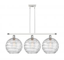 Innovations Lighting 516-3I-WPC-G1213-12 - Athens Deco Swirl - 3 Light - 39 inch - White Polished Chrome - Cord hung - Island Light