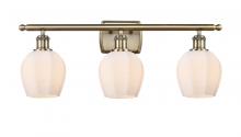  516-3W-AB-G461-6 - Norfolk - 3 Light - 26 inch - Antique Brass - Bath Vanity Light