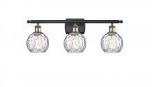 Innovations Lighting 516-3W-BAB-G1215-6 - Athens Water Glass - 3 Light - 26 inch - Black Antique Brass - Bath Vanity Light