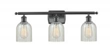  516-3W-BK-G2511 - Caledonia - 3 Light - 25 inch - Matte Black - Bath Vanity Light