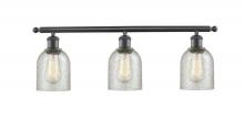  516-3W-BK-G259 - Caledonia - 3 Light - 25 inch - Matte Black - Bath Vanity Light