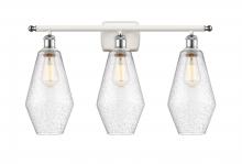  516-3W-WPC-G654-7 - Cindyrella - 3 Light - 27 inch - White Polished Chrome - Bath Vanity Light