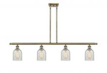  516-4I-AB-G2511 - Caledonia - 4 Light - 48 inch - Antique Brass - Cord hung - Island Light