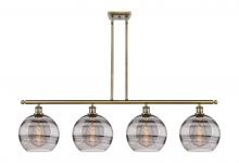 Innovations Lighting 516-4I-AB-G556-10SM - Rochester - 4 Light - 48 inch - Antique Brass - Cord hung - Island Light