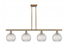 Innovations Lighting 516-4I-BB-G122C-8CL - Athens - 4 Light - 48 inch - Brushed Brass - Cord hung - Island Light