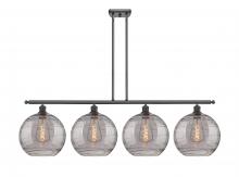 Innovations Lighting 516-4I-BK-G1213-12SM - Athens Deco Swirl - 4 Light - 50 inch - Matte Black - Cord hung - Island Light