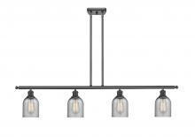  516-4I-BK-G257 - Caledonia - 4 Light - 48 inch - Matte Black - Cord hung - Island Light