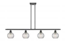 Innovations Lighting 516-4I-OB-G122C-6CL - Athens - 4 Light - 48 inch - Oil Rubbed Bronze - Cord hung - Island Light