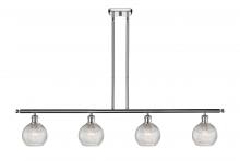  516-4I-PC-G122C-6CL - Athens - 4 Light - 48 inch - Polished Chrome - Cord hung - Island Light