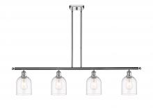  516-4I-PC-G558-6CL - Bella - 4 Light - 48 inch - Polished Chrome - Cord hung - Island Light