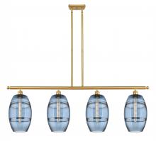 Innovations Lighting 516-4I-SG-G557-8BL - Vaz - 4 Light - 48 inch - Satin Gold - Cord hung - Island Light