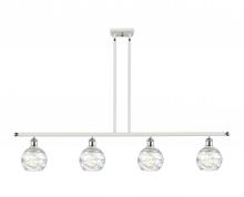 Innovations Lighting 516-4I-WPC-G1213-6 - Athens Deco Swirl - 4 Light - 48 inch - White Polished Chrome - Cord hung - Island Light