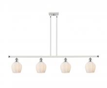  516-4I-WPC-G461-6 - Norfolk - 4 Light - 48 inch - White Polished Chrome - Cord hung - Island Light