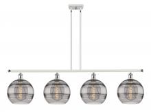 Innovations Lighting 516-4I-WPC-G556-10SM - Rochester - 4 Light - 48 inch - White Polished Chrome - Cord hung - Island Light