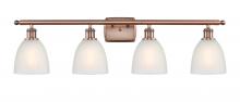 Innovations Lighting 516-4W-AC-G381 - Castile - 4 Light - 36 inch - Antique Copper - Bath Vanity Light