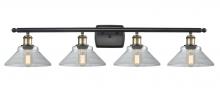  516-4W-BAB-G132 - Orwell - 4 Light - 38 inch - Black Antique Brass - Bath Vanity Light