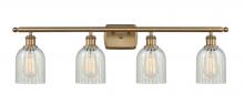  516-4W-BB-G2511 - Caledonia - 4 Light - 35 inch - Brushed Brass - Bath Vanity Light