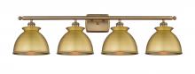 Innovations Lighting 516-4W-BB-M14-BB - Adirondack - 4 Light - 38 inch - Brushed Brass - Bath Vanity Light