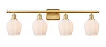  516-4W-SG-G461-6 - Norfolk - 4 Light - 36 inch - Satin Gold - Bath Vanity Light