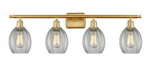 Innovations Lighting 516-4W-SG-G82 - Eaton - 4 Light - 36 inch - Satin Gold - Bath Vanity Light