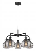 Innovations Lighting 516-5CR-BK-G556-6SM - Rochester - 5 Light - 24 inch - Matte Black - Chandelier