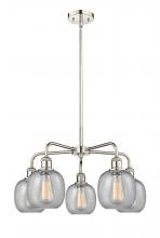 Innovations Lighting 516-5CR-PN-G104 - Belfast - 5 Light - 24 inch - Polished Nickel - Chandelier