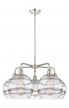 Innovations Lighting 516-5CR-PN-G556-10CL - Rochester - 5 Light - 28 inch - Polished Nickel - Chandelier