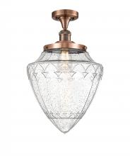 Innovations Lighting 517-1CH-AC-G664-12 - Bullet - 1 Light - 12 inch - Antique Copper - Semi-Flush Mount