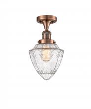 Innovations Lighting 517-1CH-AC-G664-7 - Bullet - 1 Light - 7 inch - Antique Copper - Semi-Flush Mount