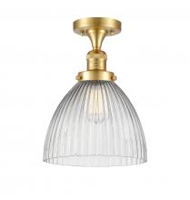 Innovations Lighting 517-1CH-SG-G222 - Seneca Falls - 1 Light - 10 inch - Satin Gold - Semi-Flush Mount