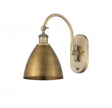 Innovations Lighting 518-1W-BB-MBD-75-BB - Bristol - 1 Light - 8 inch - Brushed Brass - Sconce