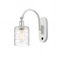 Innovations Lighting 518-1W-WPC-G1113 - Cobbleskill - 1 Light - 5 inch - White Polished Chrome - Sconce