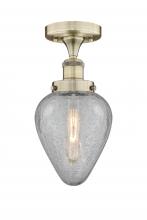  616-1F-AB-G165 - Geneseo - 1 Light - 7 inch - Antique Brass - Semi-Flush Mount