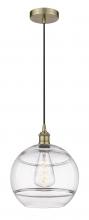 Innovations Lighting 616-1P-AB-G556-12CL - Rochester - 1 Light - 12 inch - Antique Brass - Cord hung - Mini Pendant