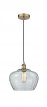  616-1P-AB-G92-L - Fenton - 1 Light - 11 inch - Antique Brass - Cord hung - Mini Pendant