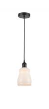 Innovations Lighting 616-1P-BK-G391 - Ellery - 1 Light - 5 inch - Matte Black - Cord hung - Mini Pendant