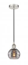 Innovations Lighting 616-1P-PN-G556-6SM - Rochester - 1 Light - 6 inch - Polished Nickel - Cord hung - Mini Pendant