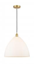  616-1P-SG-GBD-161 - Bristol - 1 Light - 16 inch - Satin Gold - Cord hung - Pendant