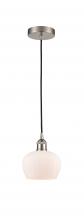 Innovations Lighting 616-1P-SN-G91 - Fenton - 1 Light - 7 inch - Brushed Satin Nickel - Cord hung - Mini Pendant