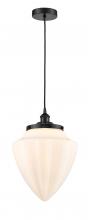 Innovations Lighting 616-1PH-BK-G661-12 - Bullet - 1 Light - 12 inch - Matte Black - Cord hung - Mini Pendant