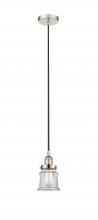 Innovations Lighting 616-1PH-PN-G182S - Canton - 1 Light - 5 inch - Polished Nickel - Cord hung - Mini Pendant