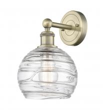 Innovations Lighting 616-1W-AB-G1213-8 - Athens Deco Swirl - 1 Light - 8 inch - Antique Brass - Sconce