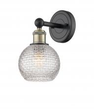 Innovations Lighting 616-1W-BAB-G122C-6CL - Athens - 1 Light - 6 inch - Black Antique Brass - Sconce