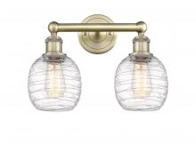  616-2W-AB-G1013 - Belfast - 2 Light - 15 inch - Antique Brass - Bath Vanity Light